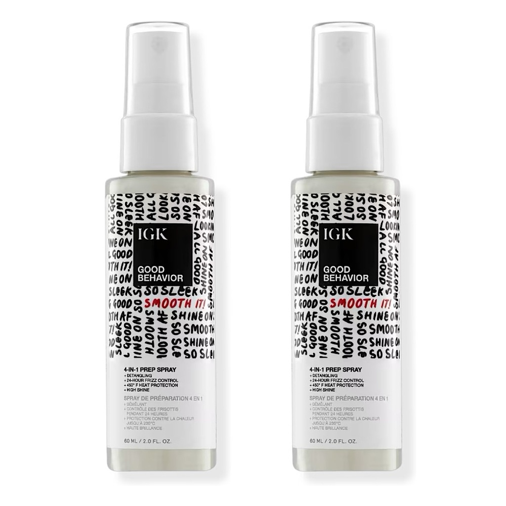 3/$50 💫 IGK
Travel Size Good Behavior 4-in-1 Prep Spray 2oz 2ct